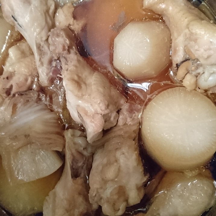活力鍋で 大根と白菜と手羽元の簡単煮 レシピ 作り方 By ぴぐ 楽天レシピ
